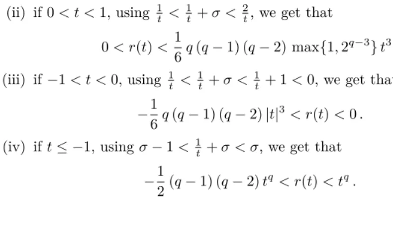 Table 1. Correspondence of the limiting values of the parameters.