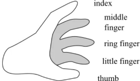 Figure 5: Example of the custom pose, fingers are to be held tightly in place as if firmly holding a spherical object.