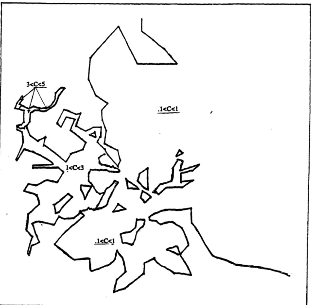 Figure 4.10 Case 1: Simulated suspension concentration  (mg/l) in Boston Harbor at high water slack