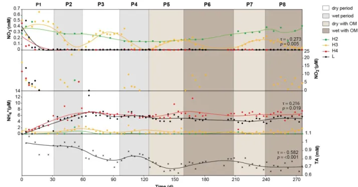 Figure  3:  Measured  evolution  of  NO 3 -