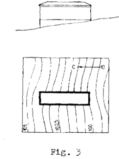 Diagram  showing  t h e   e f f e c t   of  t h e   p r e v a i l i n g   wind  on  a  r e s i d e n c e   u n d e r   t h e   c l i m a t i c   c o n d i t i o n s   of  towns 