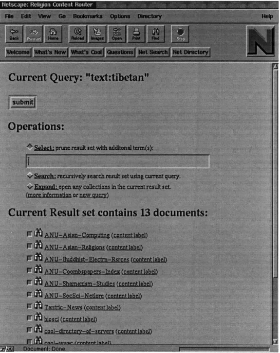 Figure  2-4  Submitting  a  Query