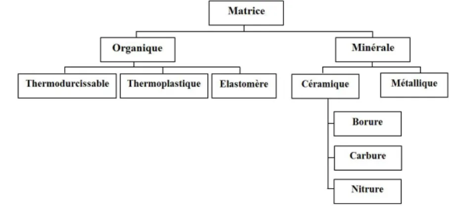 Figure I.1: Différentes familles des matrices. 