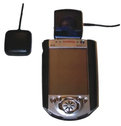 Figure  3-1:  iPAQ  device  with  GPS  receiver