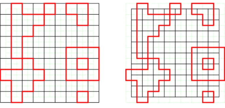 Fig. 5.1 – Un ensemble d’arˆetes appartenant `a E pair Λ ⋆