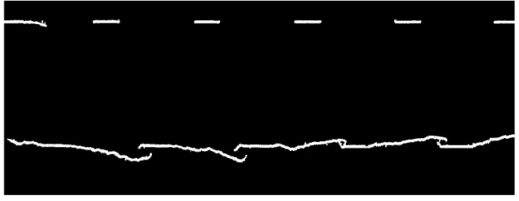Fig. 6 – Binary image of a fractured sample with d = 0.4cm.