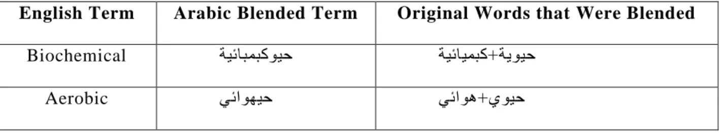 Table 8: Examples of Blended Terms  1.4.2.7. Paraphrasing 