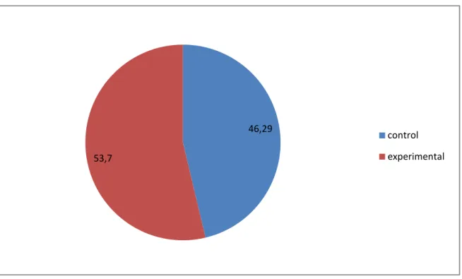 Figure 12: Distribution of punctuation mistakes in both control and experimental groups