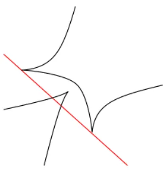 Figure 5: The intersection of C ˆ and L