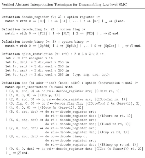 Figure 4 Decoding binary code