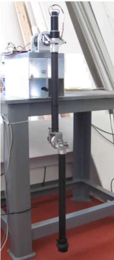 Fig. 1. The “Acrobot” used for hardware experiments.