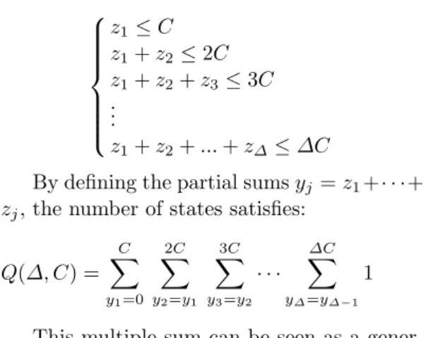 Fig. 11: A valid state seen as a path below the di- di-agonal (0, 0) − (6, 12), for C = 2 and ∆ = 5.
