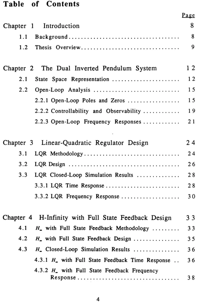 Table  of  Contents Chapter 1.1 1.2 Chapter 2.1 2.2 Chapter 3.1 3.2 3.3 1 IntroductionBackground  ....................