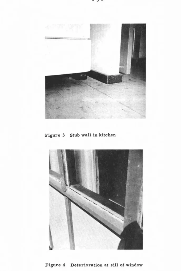 Figure 3 Stub wall in kitchen