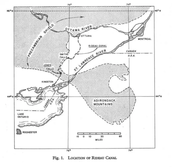Fig. l.  LoclrroN  or RmsAu Cexar,