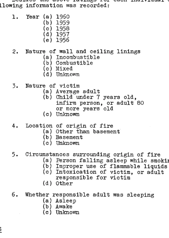 Table I summarizes the most important results of the analysis.