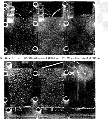 Fig.  1.  Dew  fornled  on specimens  of  different metals. 