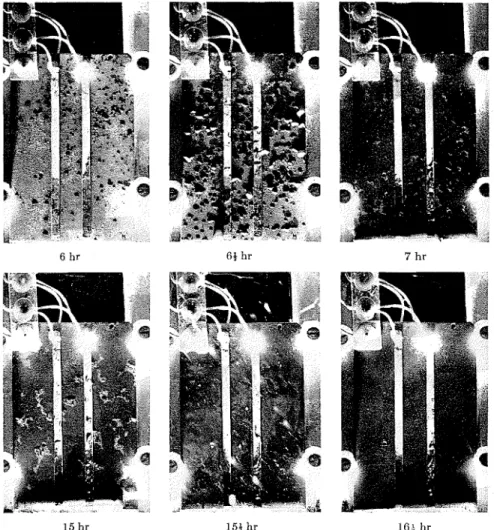 Fig.  5.-Time  sequence  showing  moisture  due  to  rain  on  moisture-sensing  element