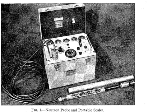 FIG.  1.-Neutron  Probe and  Portable Scaler. 
