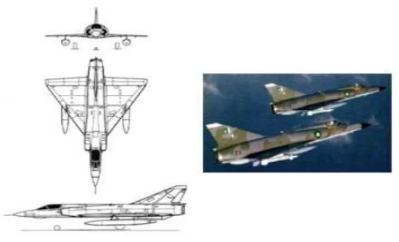Figure I.20 : L'aile delta exemple Dassault Mirage IIIO. 