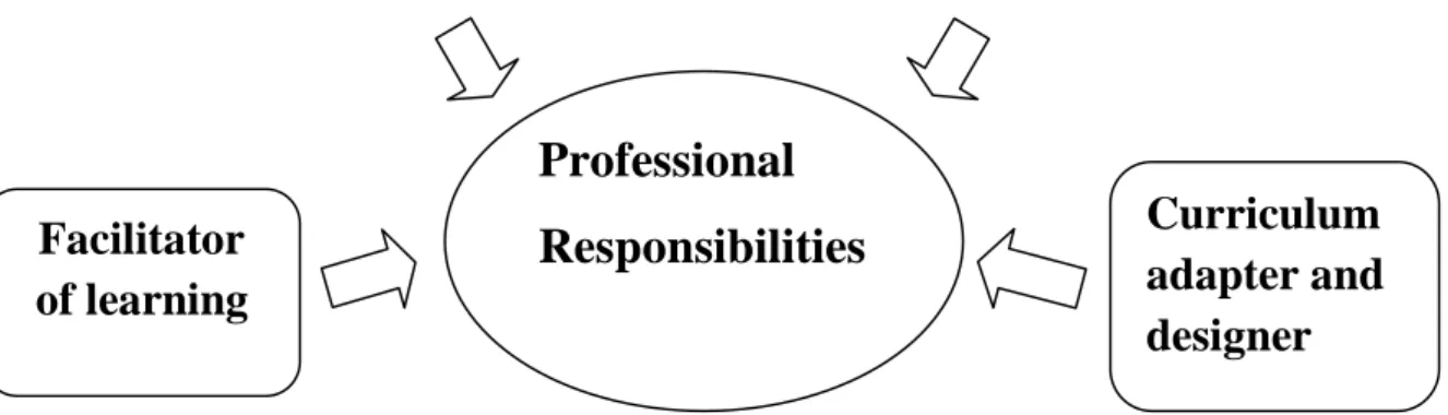 Figure 2.4. Professional Responsibilities and Roles of a learner-centered Teacher. Wolf (2012:12)