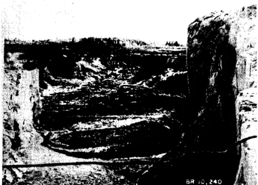 Figure  3:  View  from  west  end  of  p i t   a f t e r   l a n d s l i d e   of  June  1 6 ,   1943