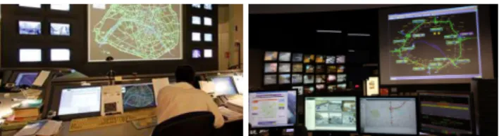 Figure 2. PC Lut`ece and PC Berlier traffic control centers in Paris.