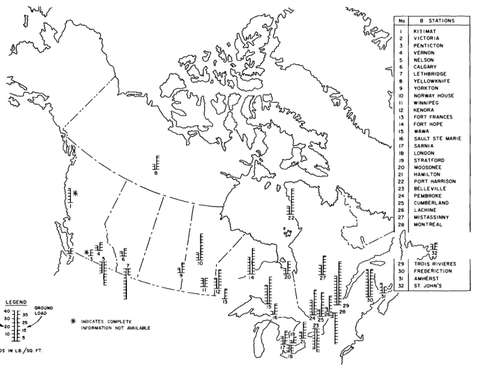 FIGURE  2  B  STATION  LOCATIONS  AND  THEIR 