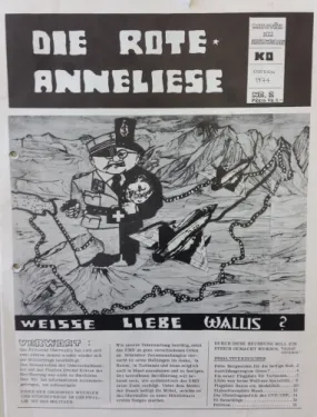 Illustration 2: Die Rote Anneliese, n° 2, Pâques  1974, format A4.