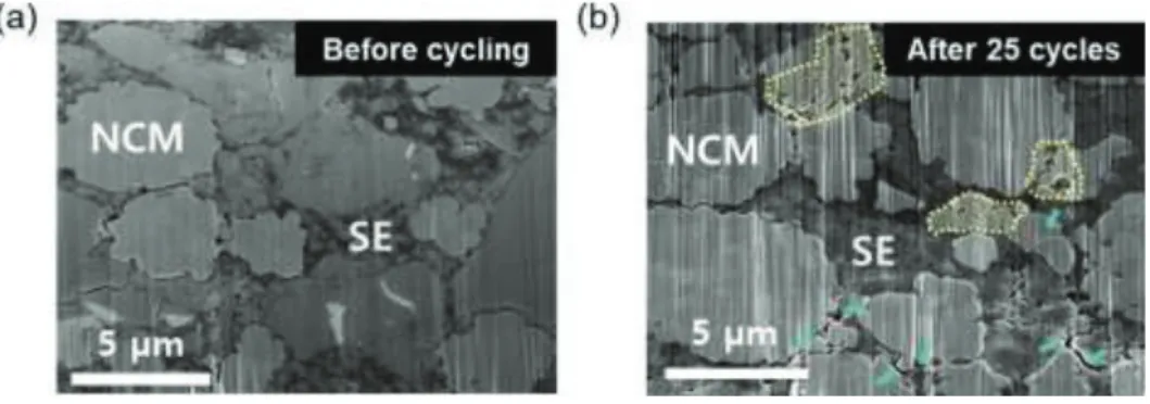 Figure S12. Cross-sectional SEM images of the composite cathode layers containing TBA-b- TBA-b-BR binder