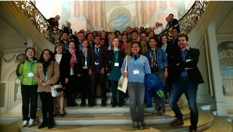 Fig. 1 Group photograph of the attendees of the 41 st New Phytologist Symposium ‘Plant sciences for the future’ in the entrance of the H^ otel de Ville, Nancy (France)