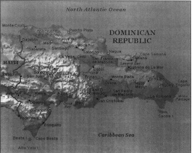 Figure 4.  Map of the Dominican  Republic