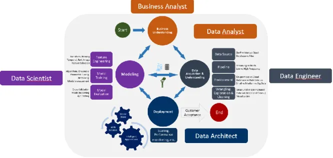 Figure 14: Data Roles Through the Data Science Process 