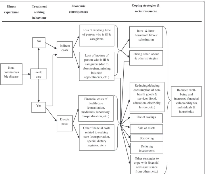 Figure 1 Framework for the analysis of economic impacts of NCDs on households (modified from McIntyre et al