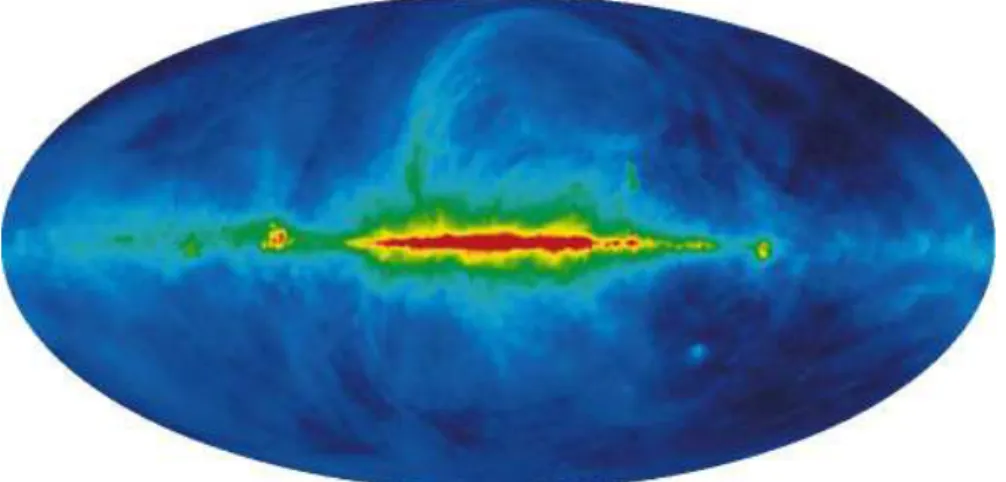 Fig. 4. The 408 MHz all-sky synchrotron map [Haslam et al. (1981)]. Data and images are available on the NASA Lambda web site.