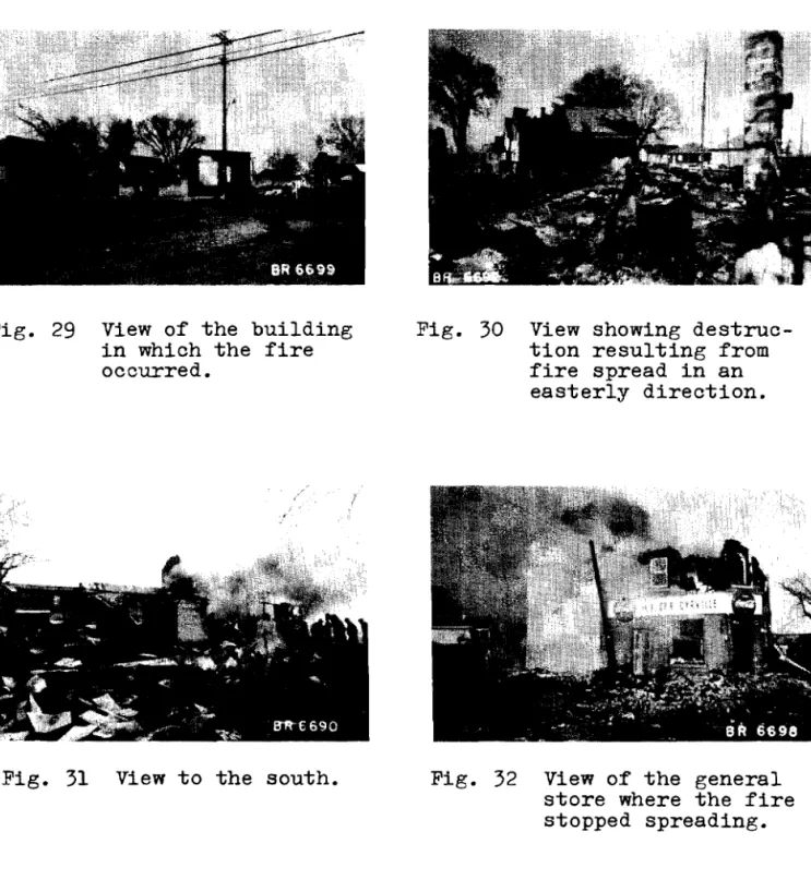 Fig.  29  View  of  t h e   b u i l d i n g   i n  which  t h e   f i r e   occurred. 