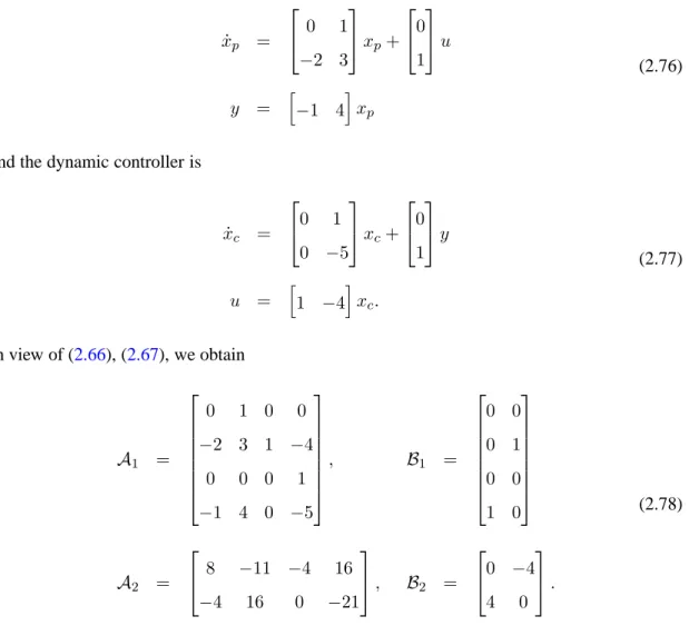 Table 2.3 provides the minimum and the average inter-transmission times, respectively denoted as τ min and τ avg , for 100 randomly distributed initial conditions such that | (x(0, 0), e(0, 0)) | ≤