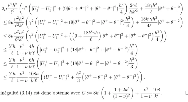 Figure 3.2. – Intersections des rectangles au voisinage d’une jonction