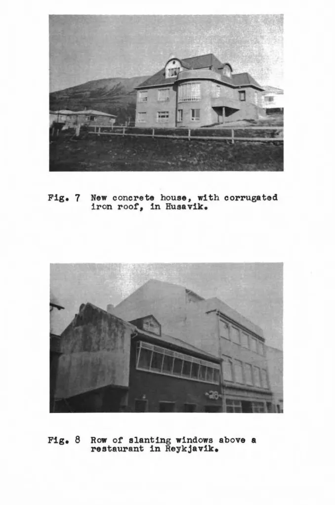 Fig. 8 Row of slanting windows above a restaurant in Reykjavik.