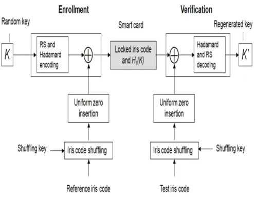 Figure 3.12: Cryptographic key regeneration using iris