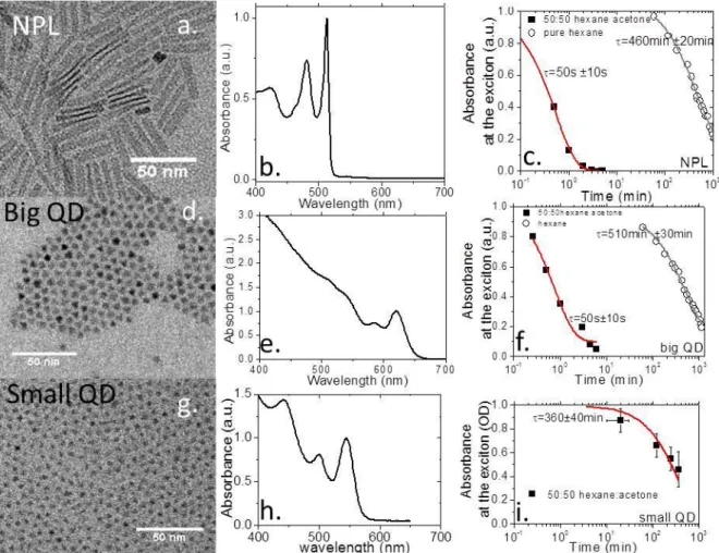 Figure  2  a.b.c  are  respectively  TEM  image,  absorption  spectrum  and  kinetic  studies  (i.e