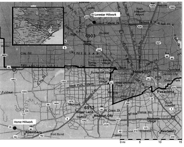 Figure  10:  The Houston  Region  - Lonestar and Home