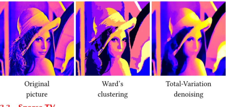 Figure 3.2: Effect of Total- Total-Variation denoising on natural image. Left: Original image of Lena.