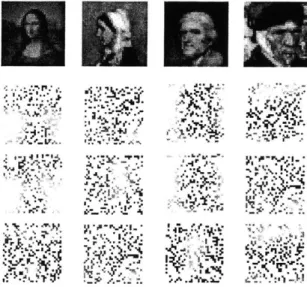 Figure 9.  The Images  of Fine Art Prints Before  and After Application of Noise  Factors