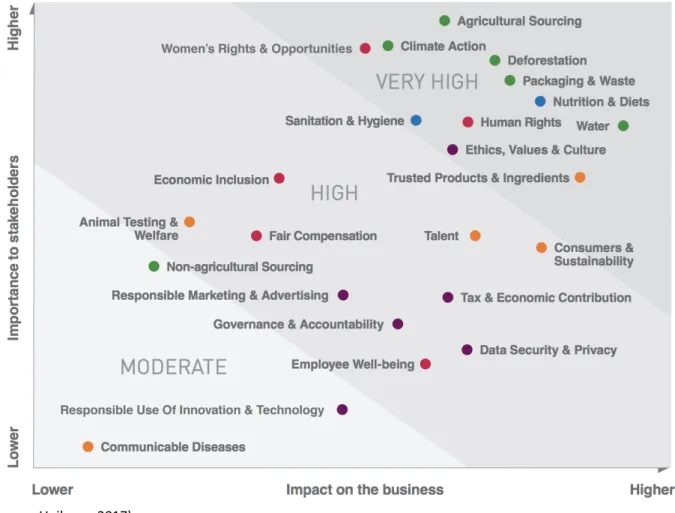 Figure 3. Unilever Materiality Matrix 