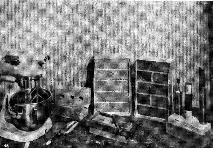 Figure  1.  Equipment  used  to  p r e p a r e   %as$  panels. 
