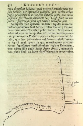 Fig. 5. Plan sommaire des murailles de Tongres, présenté à la page 452 de la disserta- disserta-tion