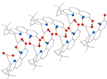 Figure 6. Hydrogen bonding pattern in the solid state structure of 6.