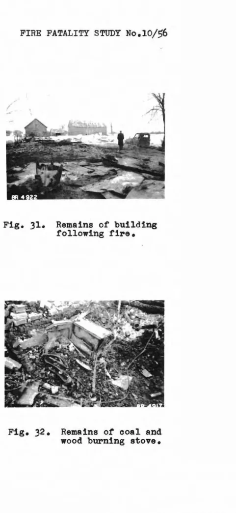 Fig. 31. Remains of building following fire.