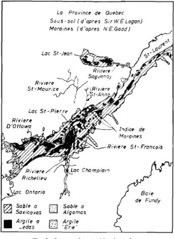 Fig. 1 Repartition des eboulis Location of landslides